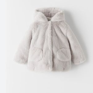 Zara baby faux fur coat